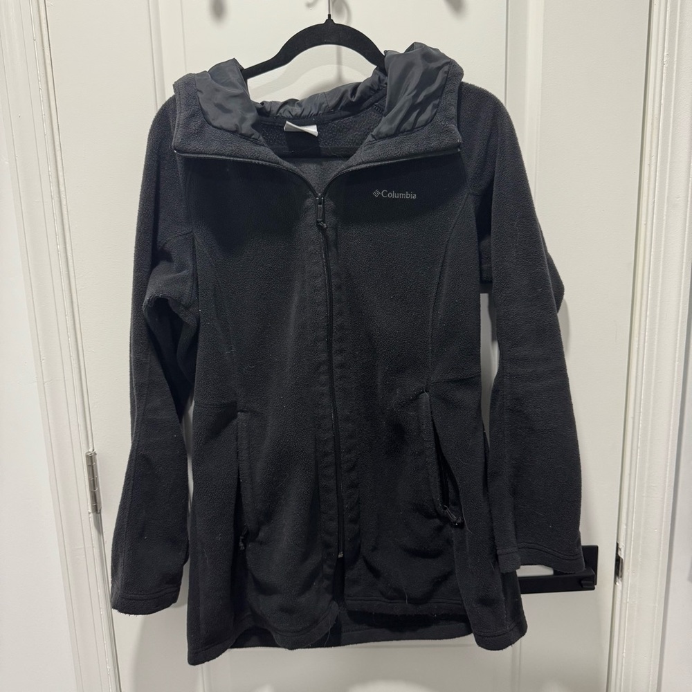 Women’s Columbia Charcoal Fleece Jacket Size Large
